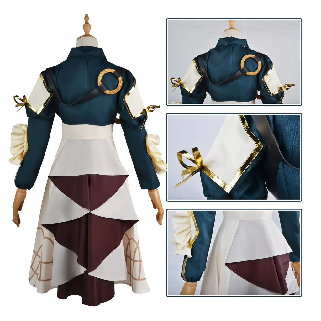 Anime Violet Evergarden Cosplay Costume High Quality Princess Maid Dress Halloween Carnival Prom Skirt for Woman