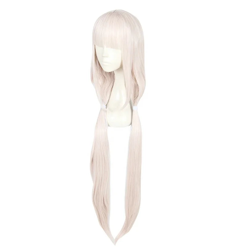 Wholesale 100cm Long Straight Cherry Pink Nekopara Vanilla Wig Synthetic Anime Cosplay Wigs With 2Ponytails CS-453B