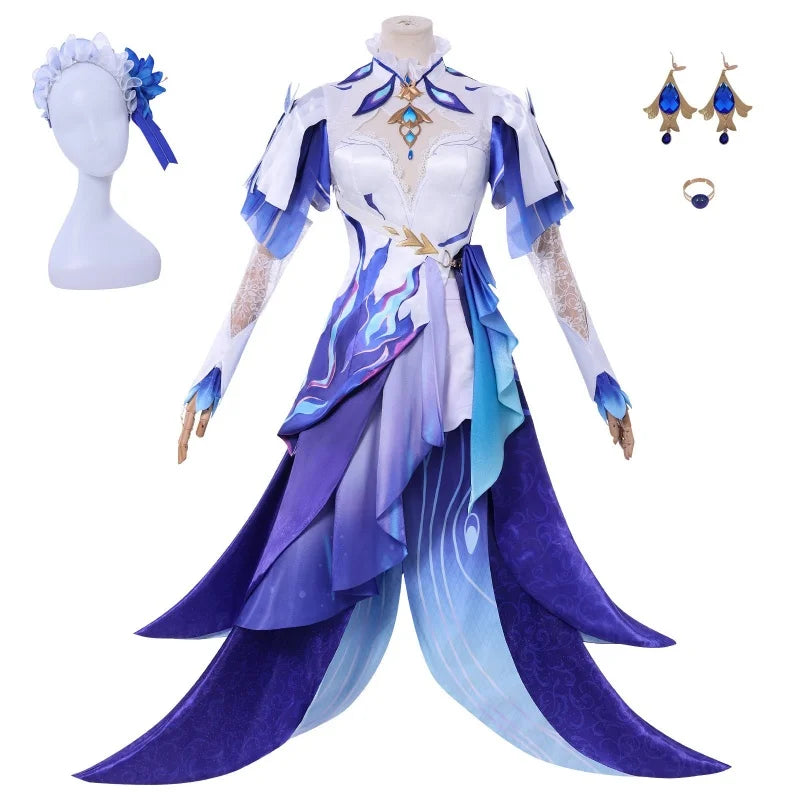 Wholesale Wuthering Waves Anime Costume High School Uniform Outfit Dress Halloween Party Cantarella One-piece Cosplay Costume
