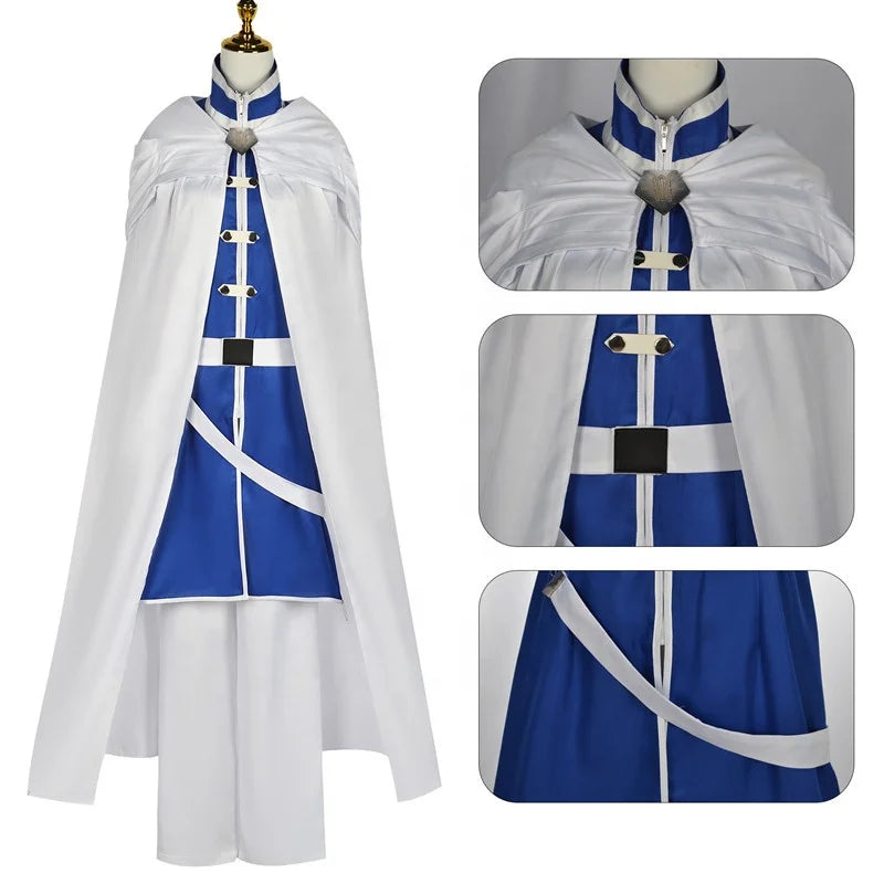 Wholesale New Anime Frieren at the Funeral Costume Frieren Himmel Heiter Cosplay Costume Wig for Halloween Party