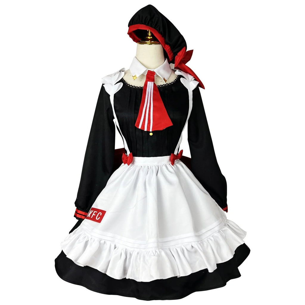 Wholesale High Quality Genshin Impact Anime Cosplay Costume Lolita Maid Dress Halloween Party Noelle Costume