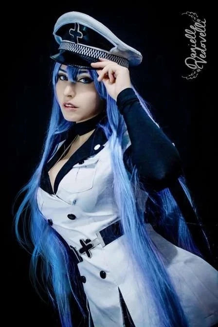 Cosplay Akame Ga KILL Esdeath Empire General Apparel Full Set Uniform Outfit Cosplay Party Costume Halloween Costume