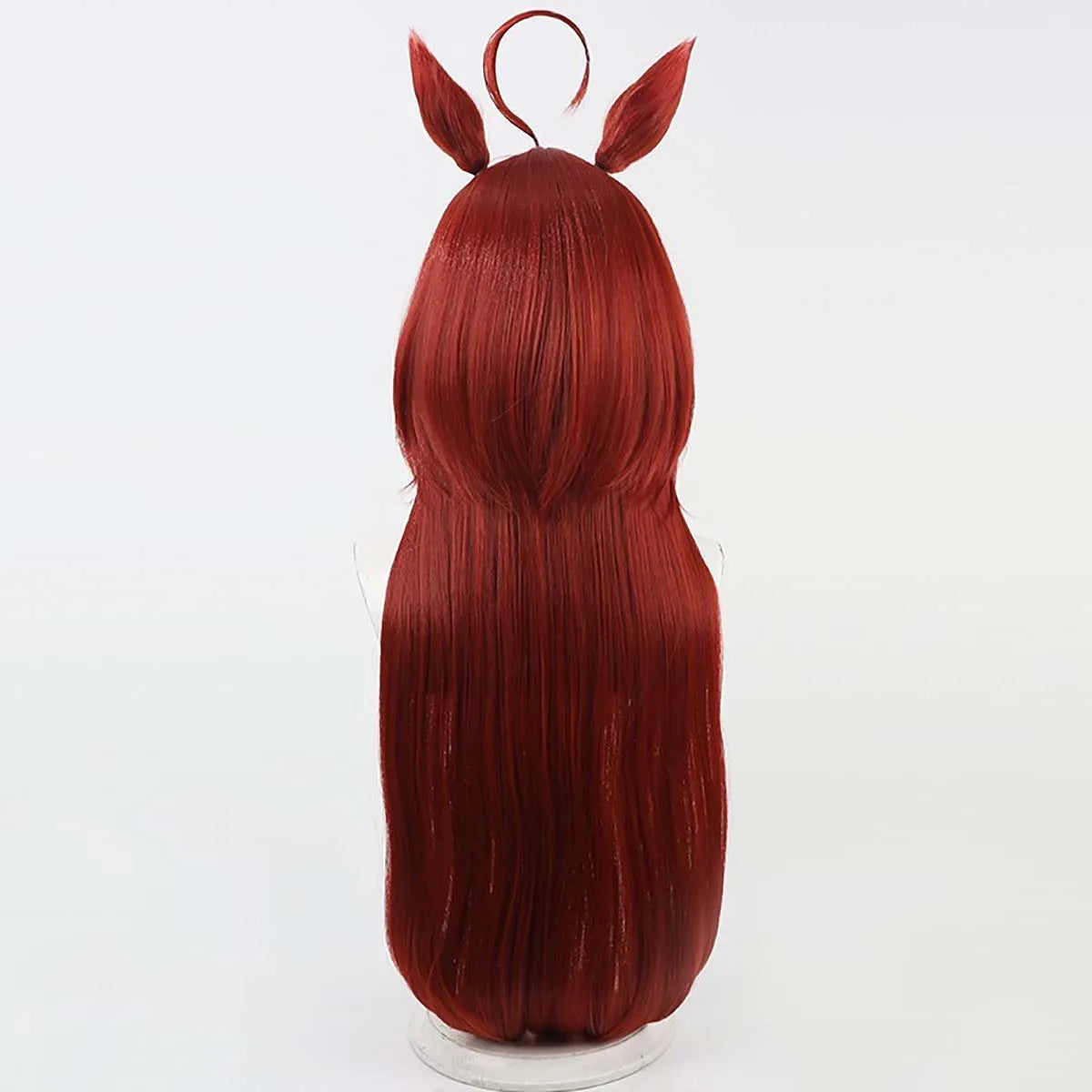 Women Game Pretty Derby Red Desire Cosplay Heat Resistant Fiber Wig With Ears GAHC-017