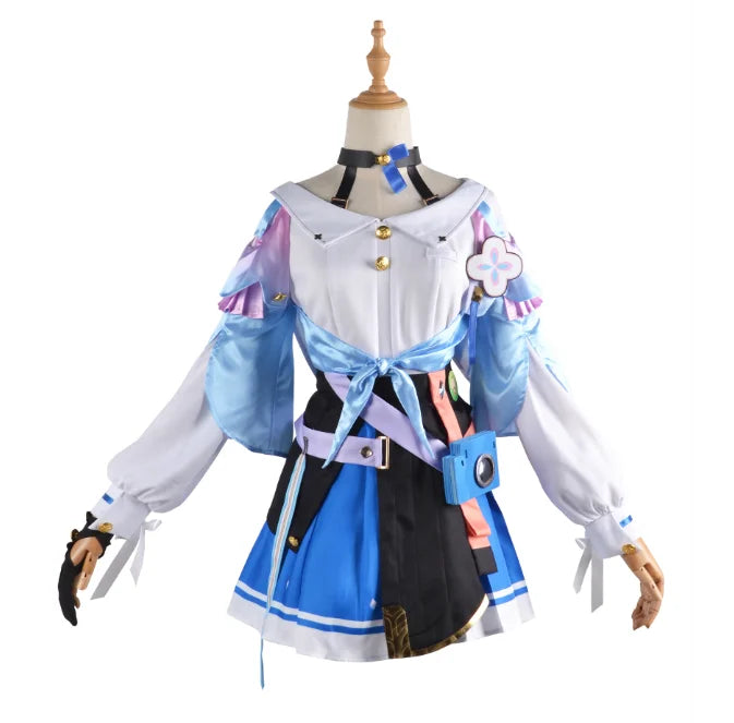 March 7th Cosplay Costume Big Size March 7th Dress Wig Role Play Lolita Outfits for Comic Con
