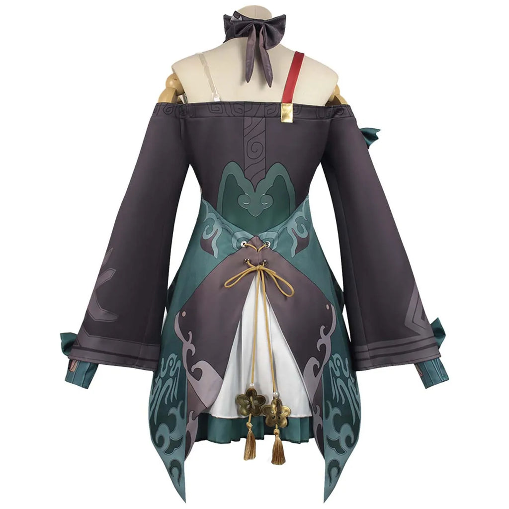Anime Game Party Outfit Honkai Star Rail Qingque Cosplay Costume Full Set  GAHC-008