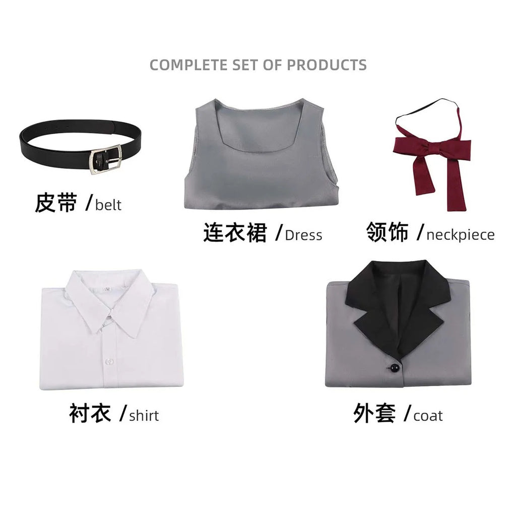 Women Game LimeLight Lemonade Jam Cosplay HARUMI ENA Gray JK Uniform Costume or Wig GAHC-098