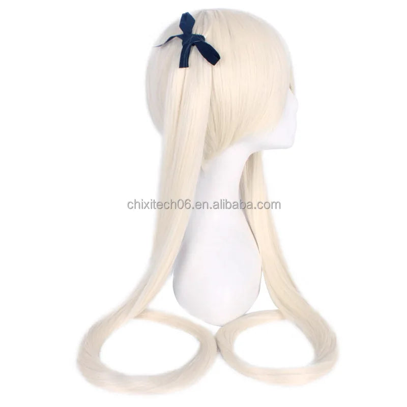 The Main Saint Da Sosplay Wig Kuroharu Hino Qiongqiongmei in a Milk Gray and Gold Split
