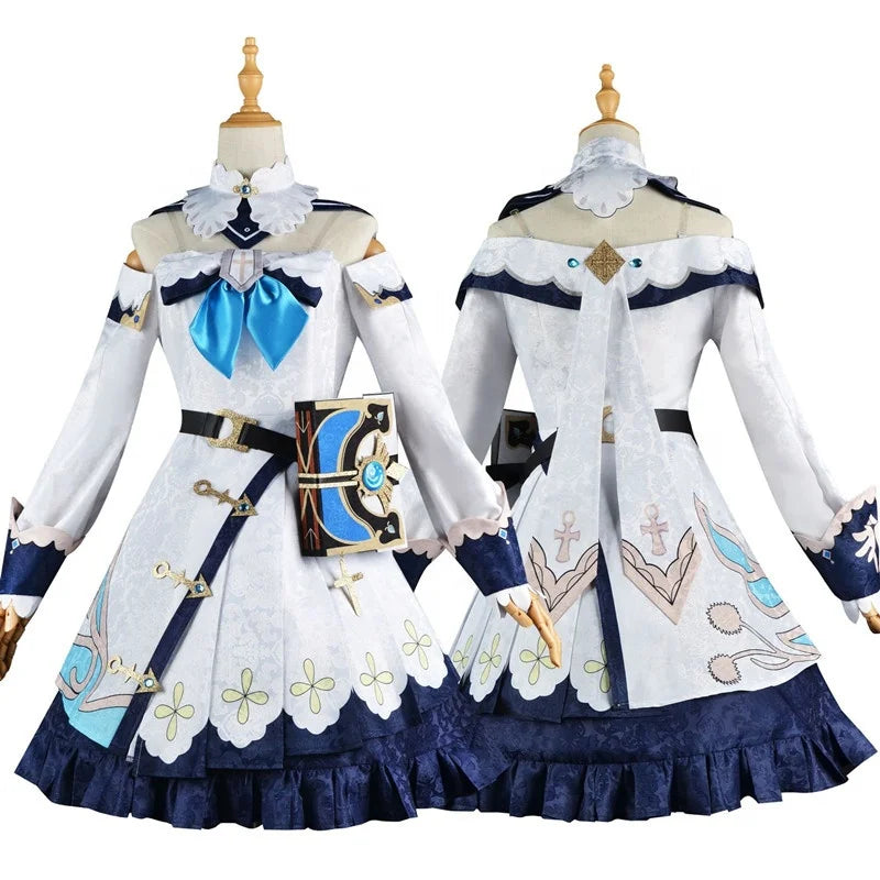 Wholesale High Quality Barbara Anime Costume One-piece Lolita Dress Halloween Party Genshin Impact Cosplay Costume
