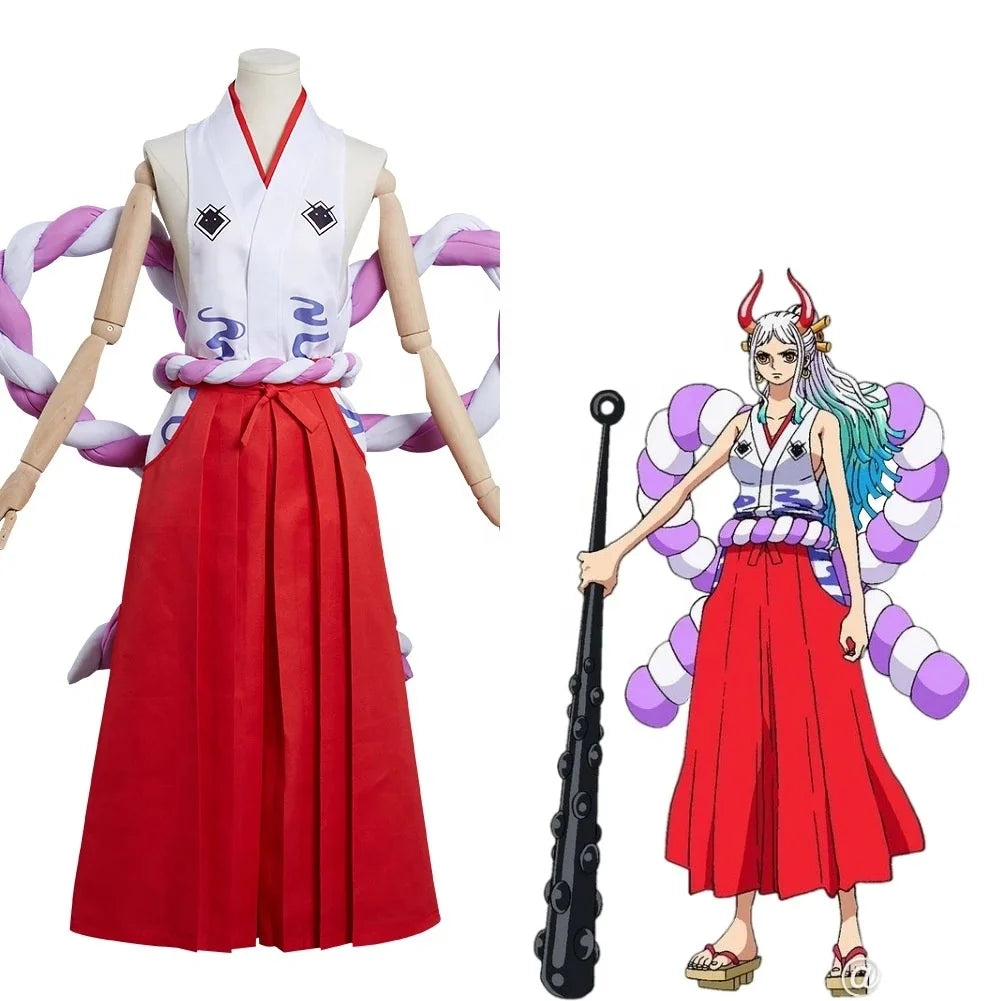 Wholesale Film Red Yamato Anime Cosplay Costume Kozuki Oden Kimono Halloween Party Costume