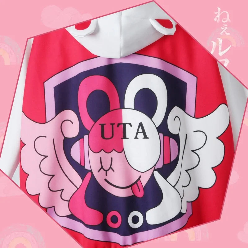 Wholesale One Piece Film Red Anime Costume High School Uniform Outfit Halloween Party Lolita Dress Uta Cosplay Costume