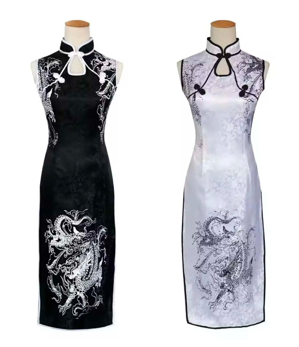 Women's Anime Sora Kasugano Cosplay Vintage Cheongsam Dress Costume Outfit or Wig GAHC-088