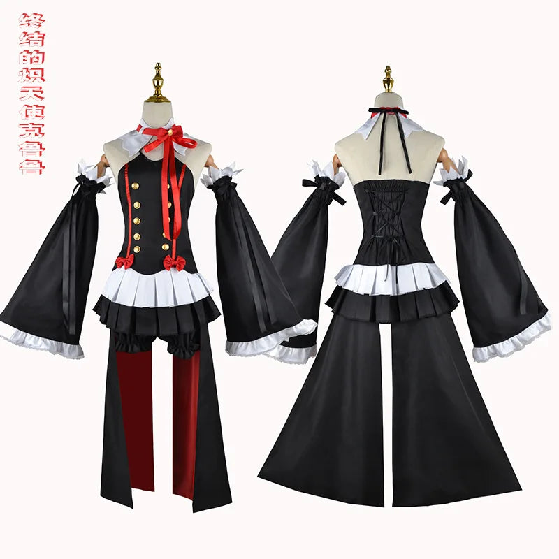 Seraph of the End Owari No Seraph Krul Tepes Cosplay Costume Uniform Wig Cosplay Anime Witch Vampire Halloween Costume for Women