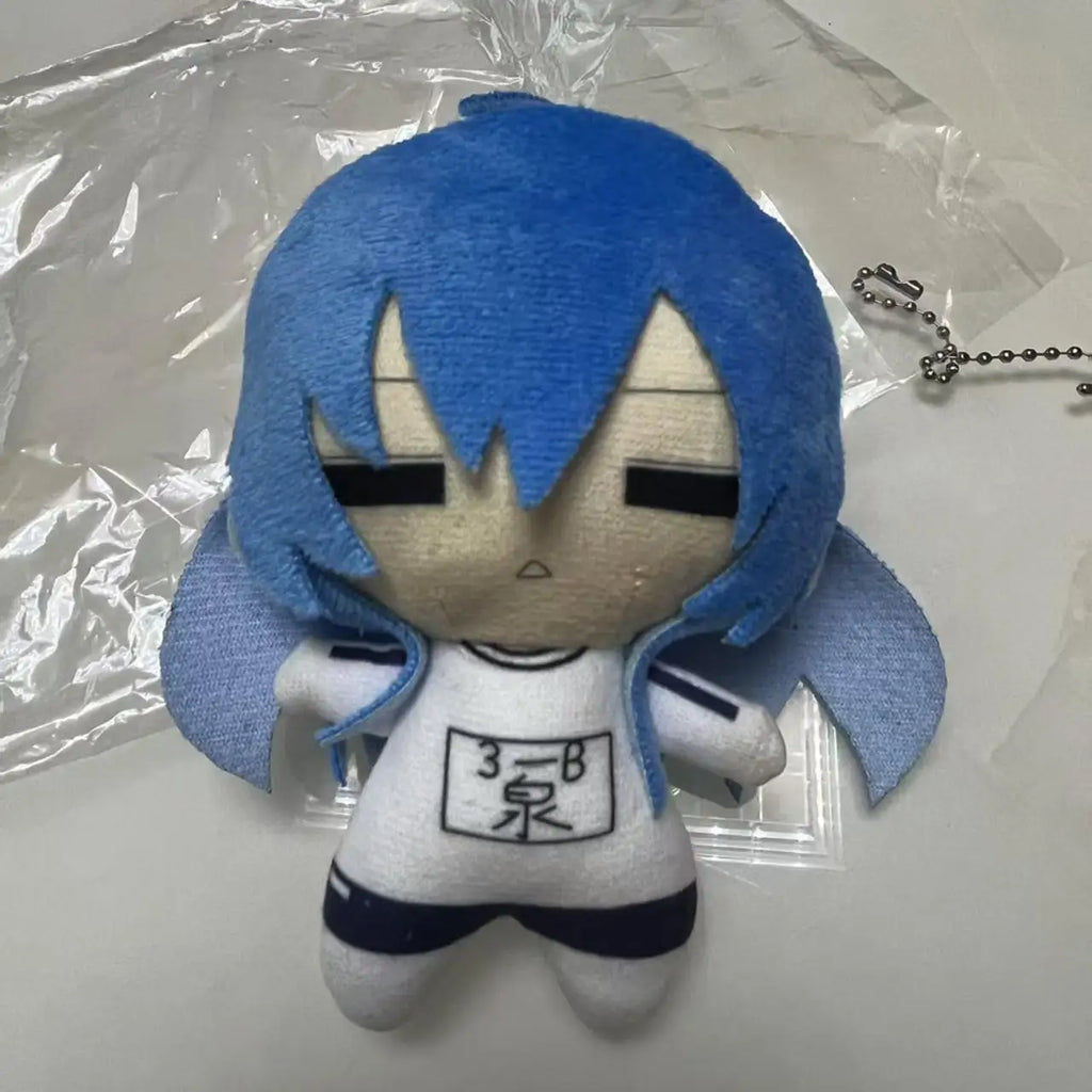 Wholesale Custom 10cm Nunu Plush Doll, Cute Blue Hair Anime Cotton Doll Keychain Backpack Pendant Gift for Fans