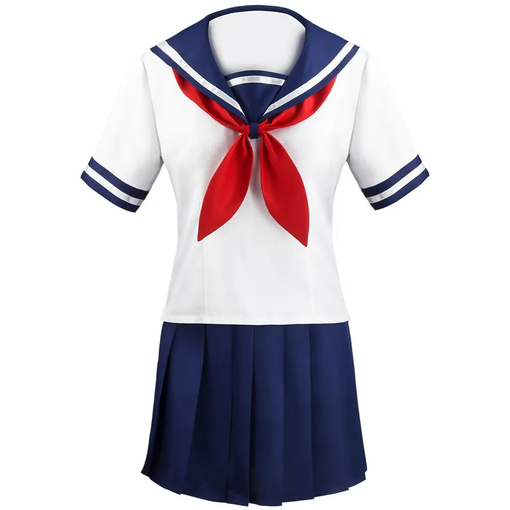 Women Anime Yandere Simulator Ayano Aishi Yandere Chan Cosplay Costume School Uniform GAHC-009