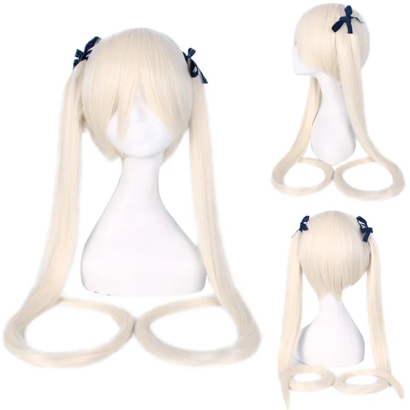 The Main Saint Da Sosplay Wig Kuroharu Hino Qiongqiongmei in a Milk Gray and Gold Split