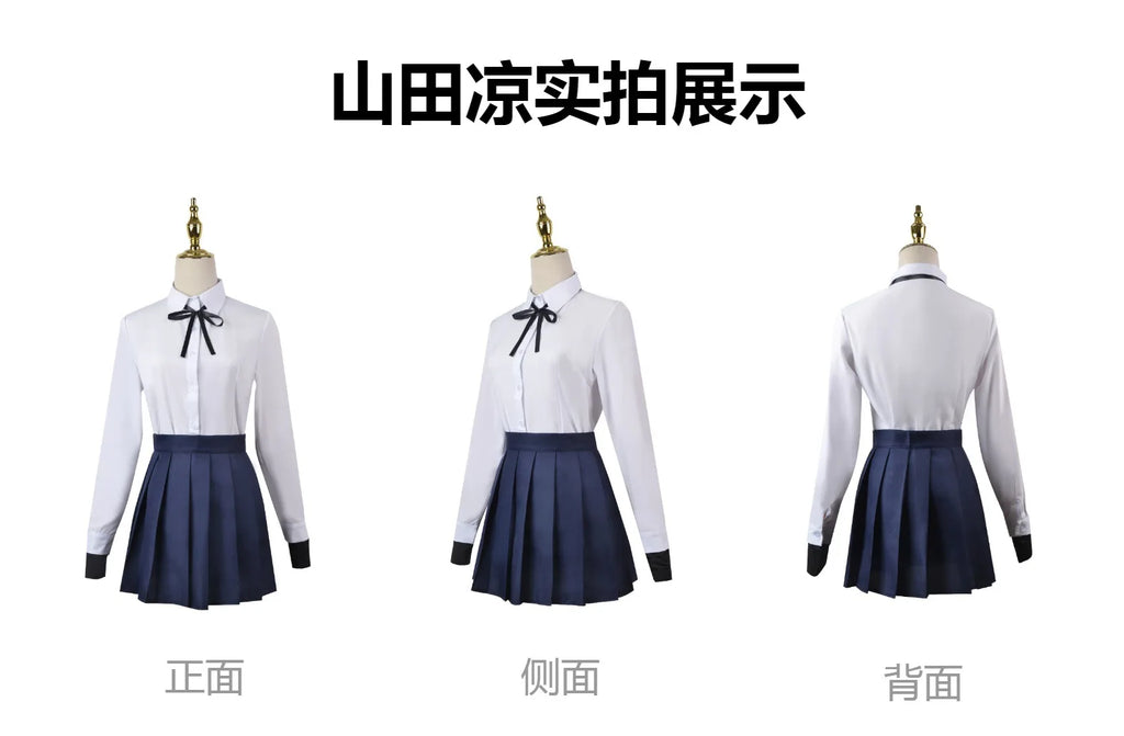 Anime Bocchi the Rock! Hitori Gotoh Cosplay Costume Ryo Yamada Ikuyo Kita Nijika Ijichi School Sailor JK Uniform Girls Women