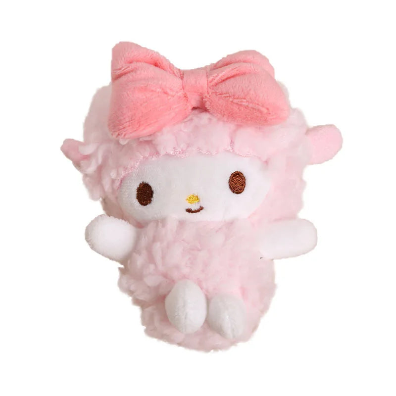 Pink Little Sheep Pendant Internet Celebrant New Style PP Cotton Filled Plush Doll Schoolbag Hanging Toy Keychain Gift