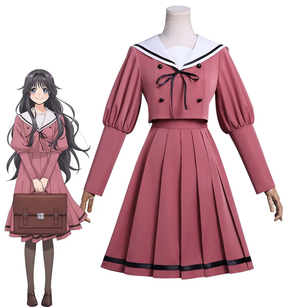Women Anime Cosplay Kaoruko Waguri High School JK Sailor Costume or Wig AOKG-185