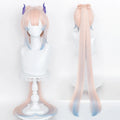 Wholesale Genshin Impact Wig Sangonomiya Kokomi Peluca Synthetoc Anime Cosplay Hair Wigs Mixed Long Straight 120cm Pink 1PC