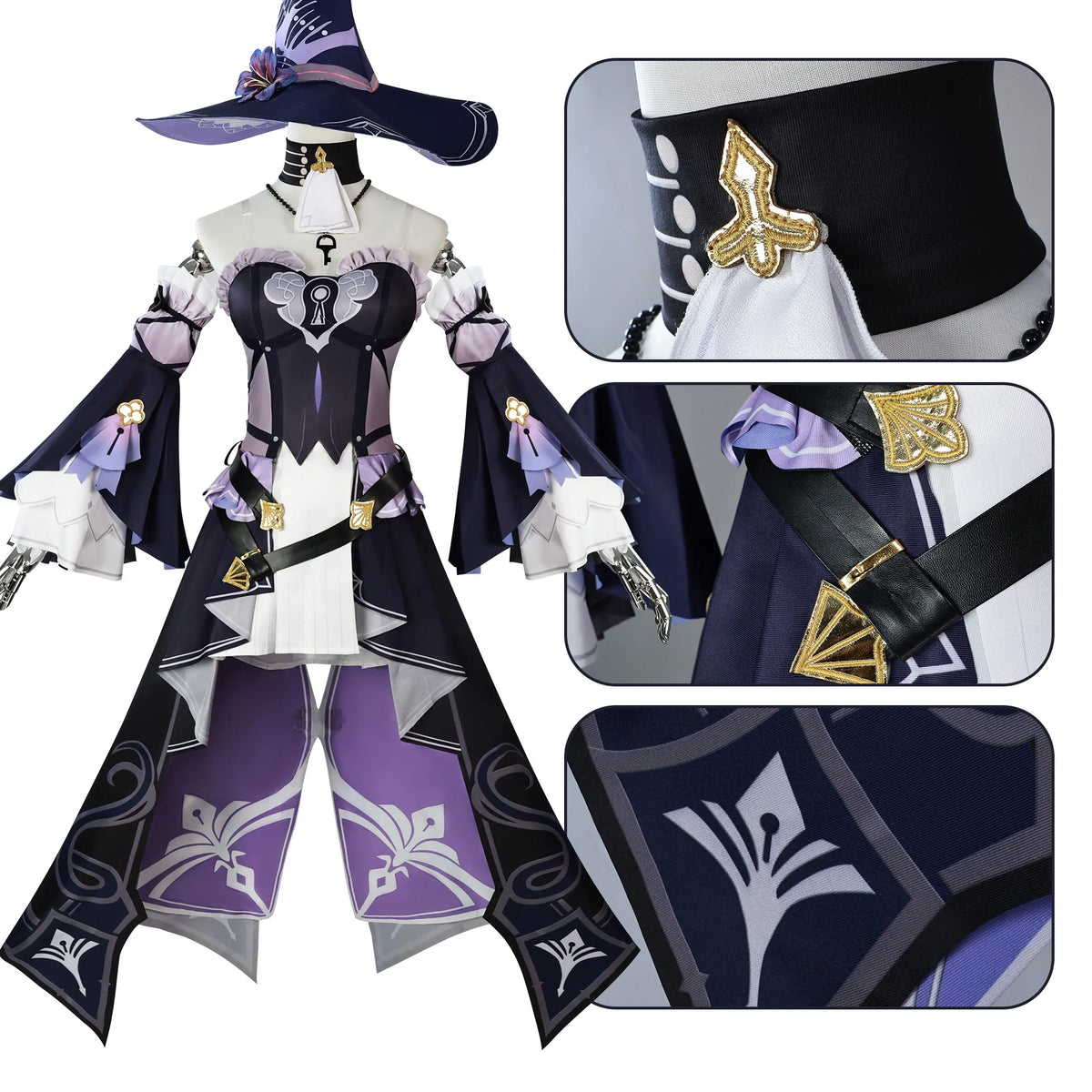 Honkai Star Rail the Herta Cosplay Costume Wig Shoes Game Uniform Full Set Halloween Carnival Party Prop Accessory for Women Gir