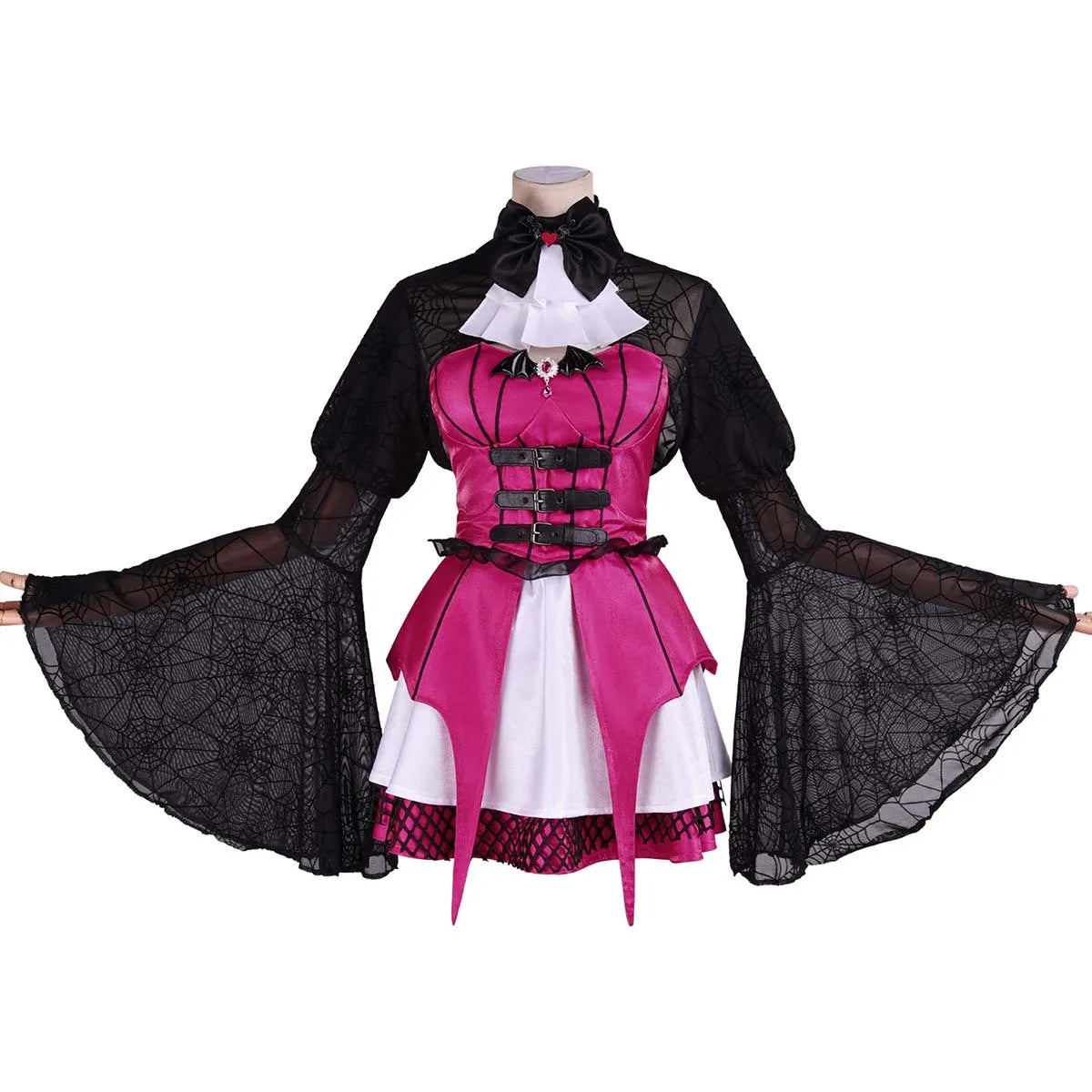 Halloween Gothic Women's Vampire Draculaura Corset Dress Costume or Wig DONG-032