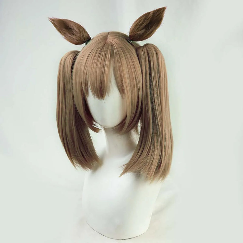 Halloween Party Prop Pretty Derby Smart Falcon Cosplay Wig With Ears GAHC-017