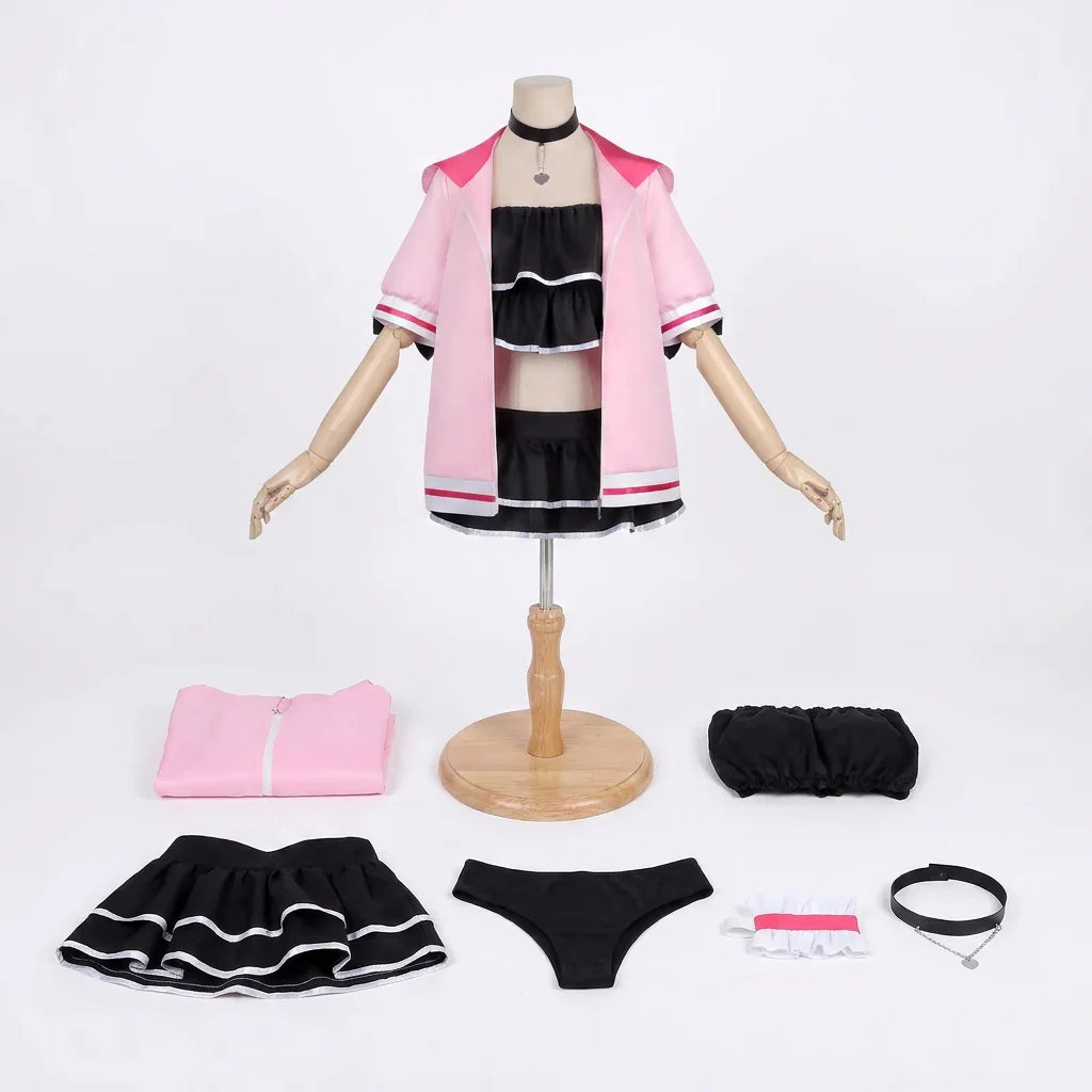 2026 Anime Style Printed Polyester Cosplay Costume Set Kimono Inspired Character Outfit Adults Stage Performance Wear