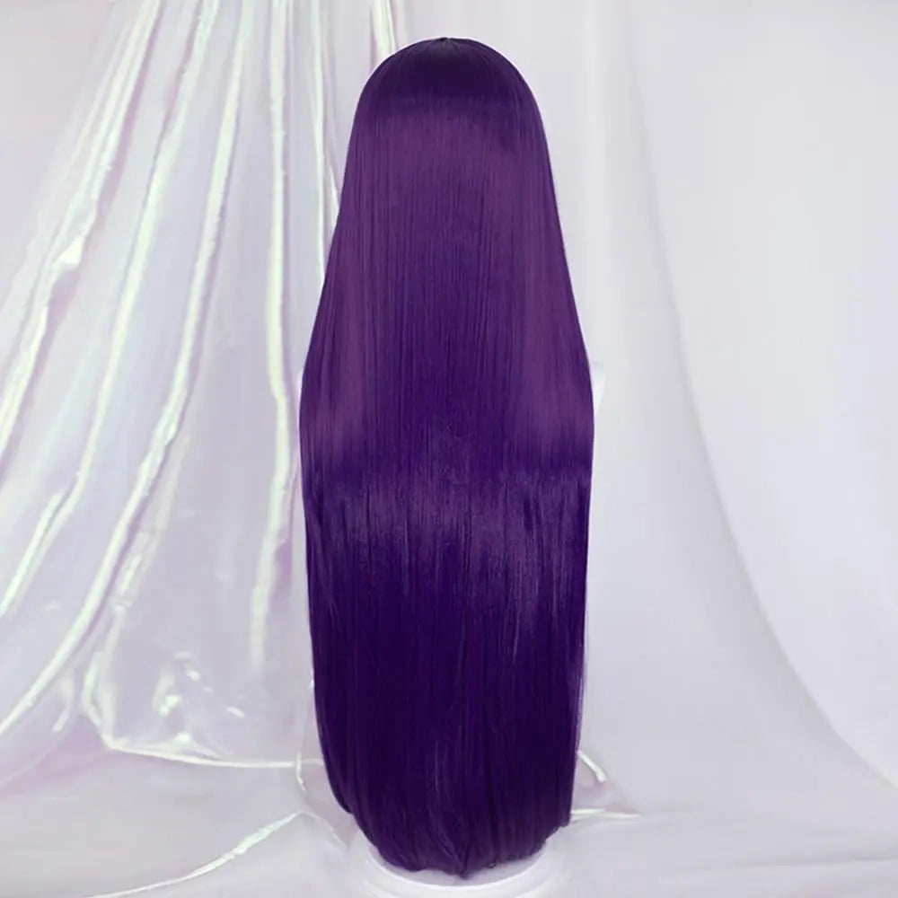 Women Doki Doki Literature Club Yuri Cosplay Long Purple Wig GAHC-010