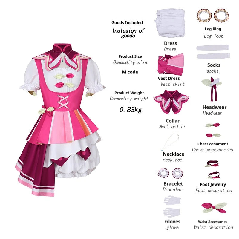 Showtime Party Perform Anime Project Sekai 3RD Otori Emu Halloween Adult Cosplay Costume Suits Set for Women XXXL Wholesale