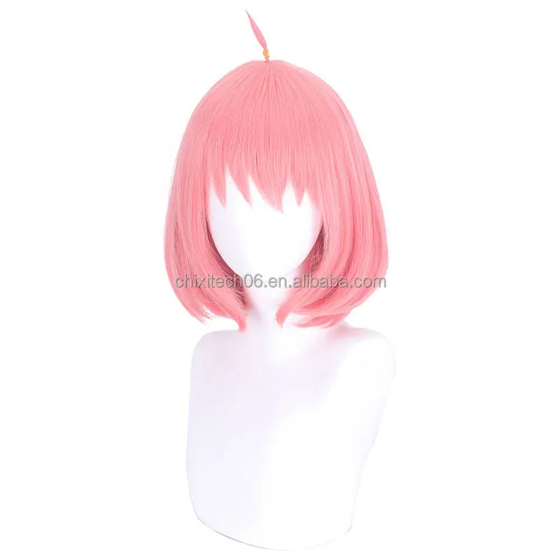 Anya Forger's pink Bob Cosplay Wig