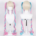 Wholesale Needy Girl Overdose KAngel Wig Cosplay With Ponytails 120cm Long Curly Multi Colors Lolita Kawaii Synthetic Hair Wig