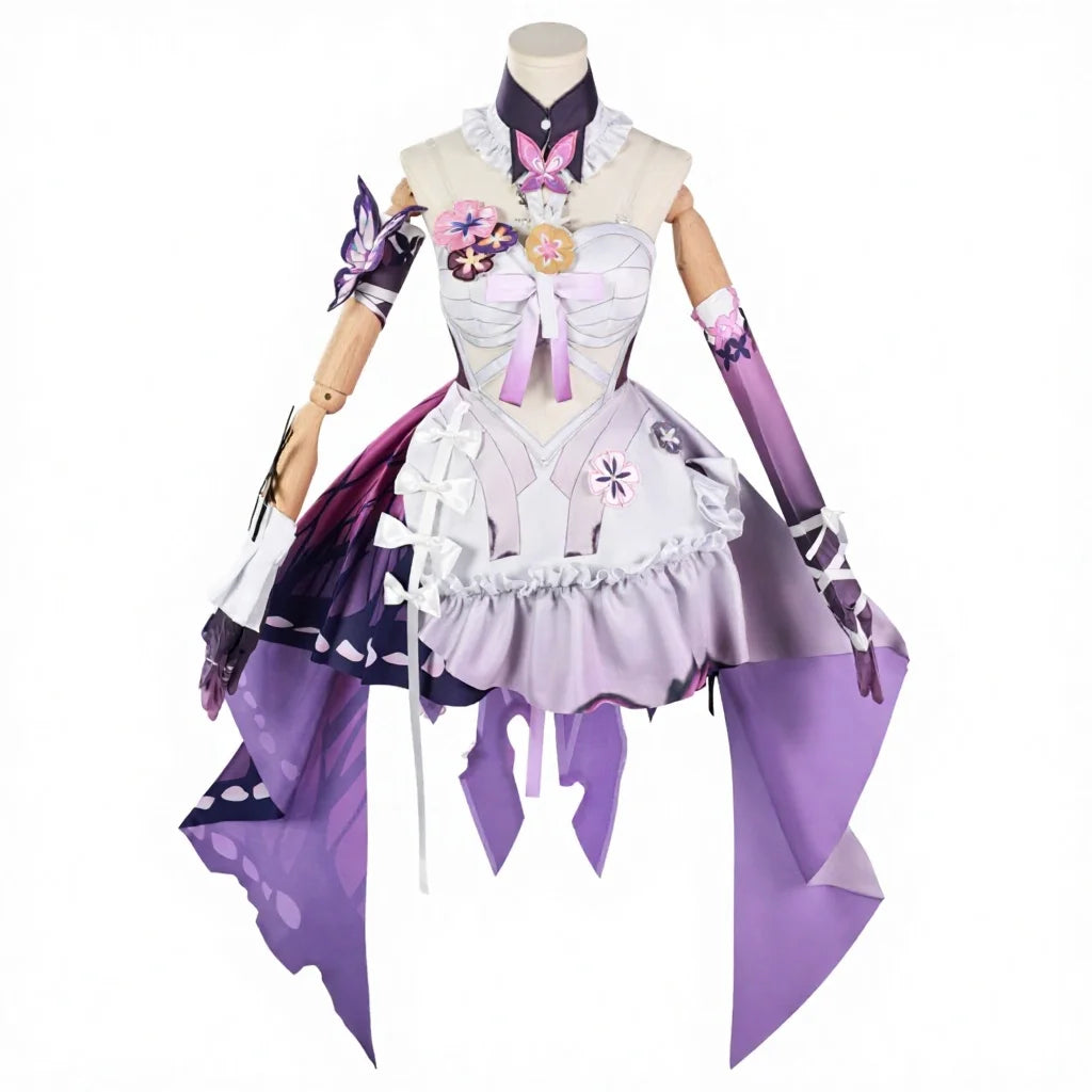 2025 Hot Sell Honkai Star Rail Castorice Cosplay Costume Servant Death Purple Women Dress Halloween Carnival Party Cloak