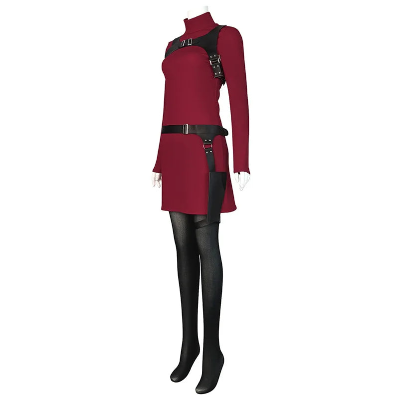 Game Resident 4 Ada Wong Cosplay Costume Women Girls Disguise Halloween Carnival Party