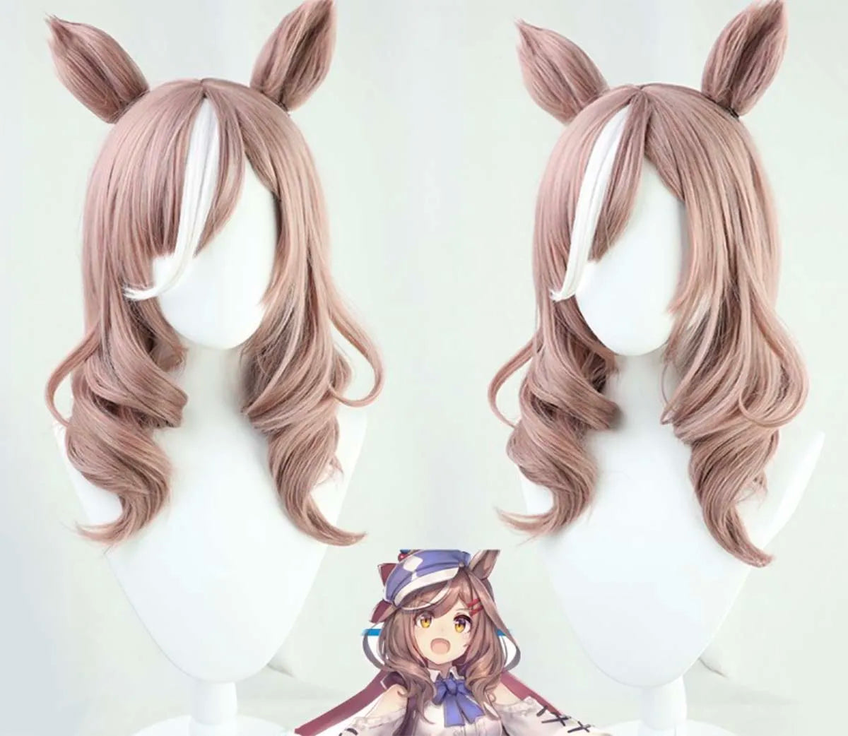 Halloween Party Role Play Pretty Derby Cos Uma Musume Heat Resistant Synthetic Hair Wigs GAHC-017