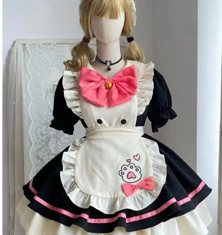Blue Cosplay Cute Style Dress Skirt Maid Dress Party Stage Anime Maid Dress