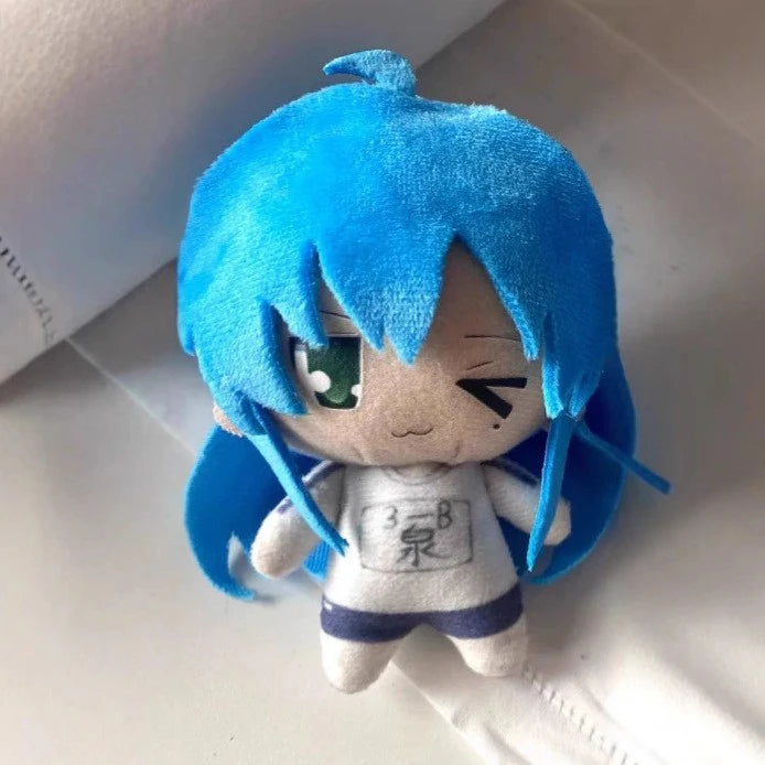 Wholesale Custom 10cm Nunu Plush Doll, Cute Blue Hair Anime Cotton Doll Keychain Backpack Pendant Gift for Fans