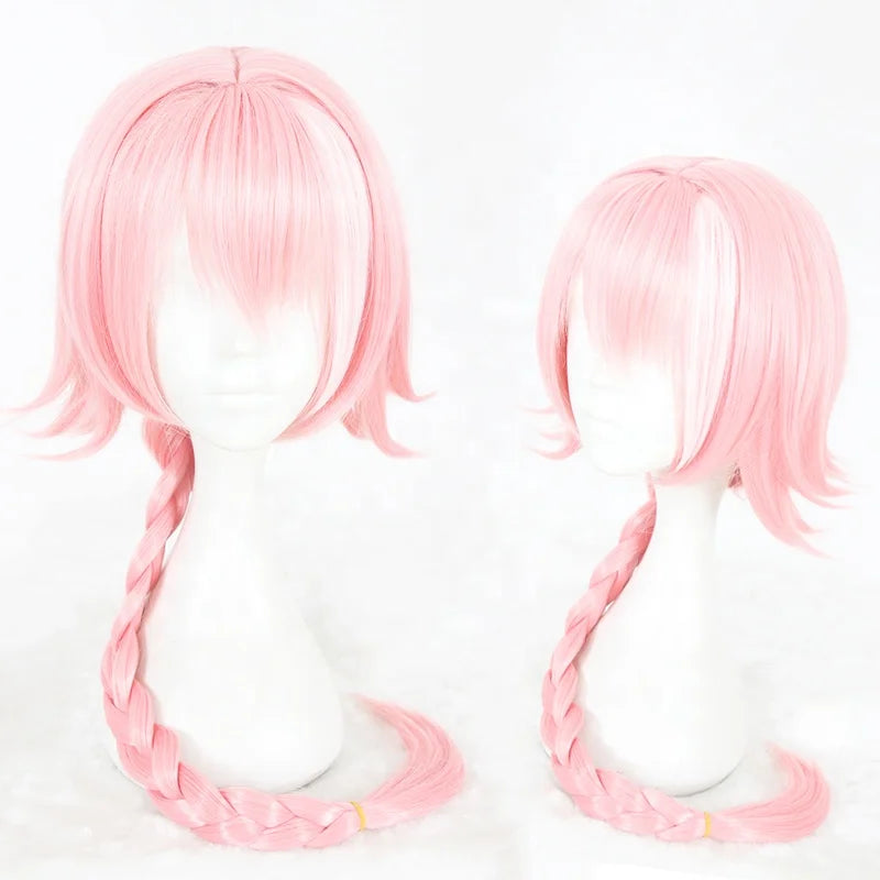 Wholesale Long Pink Wig Cosplay 80cm Fate/Apocrypha Astolfo Wig Synthetic Heat Resistant Anime Cosplay Hair Wigs