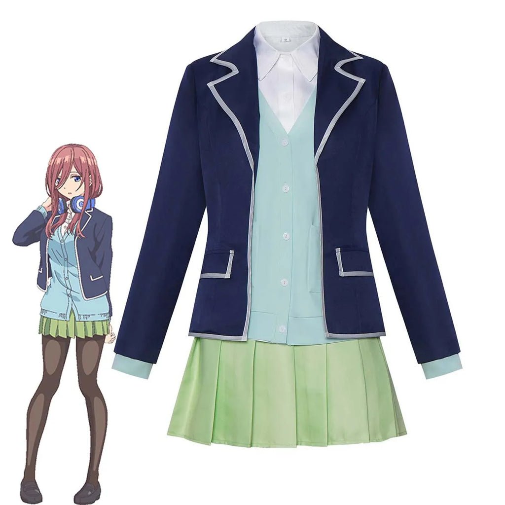 Halloween Party Anime Cosplay Miku Nakano Uniforms Costumes FCGD-044