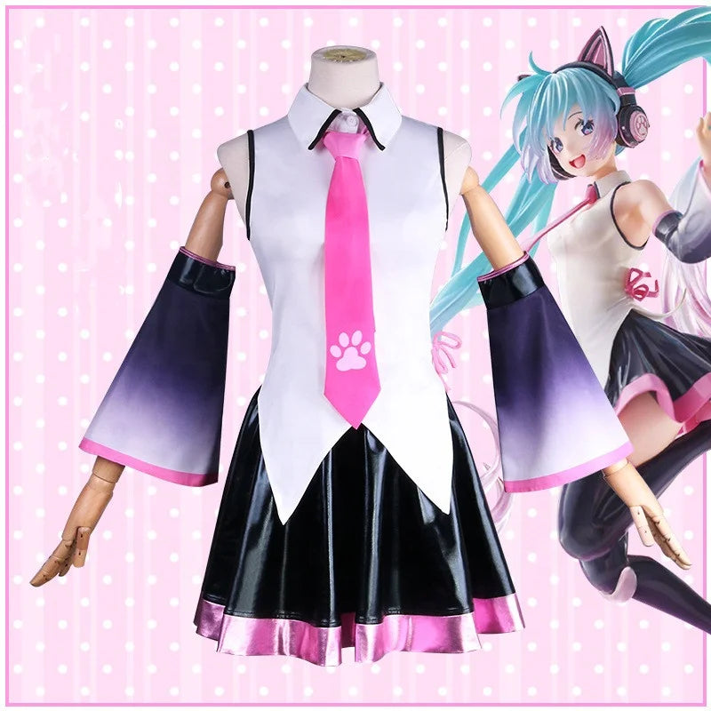 Wholesale Vocaloid Taito Anime Costume High School Uniform Outfit Lolita Dress Halloween Party Miku Cosplay Costume Women Sets