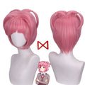 Game Doki Doki Literature Club Natsuki Pink Short Wigs for Woman GAHC-010
