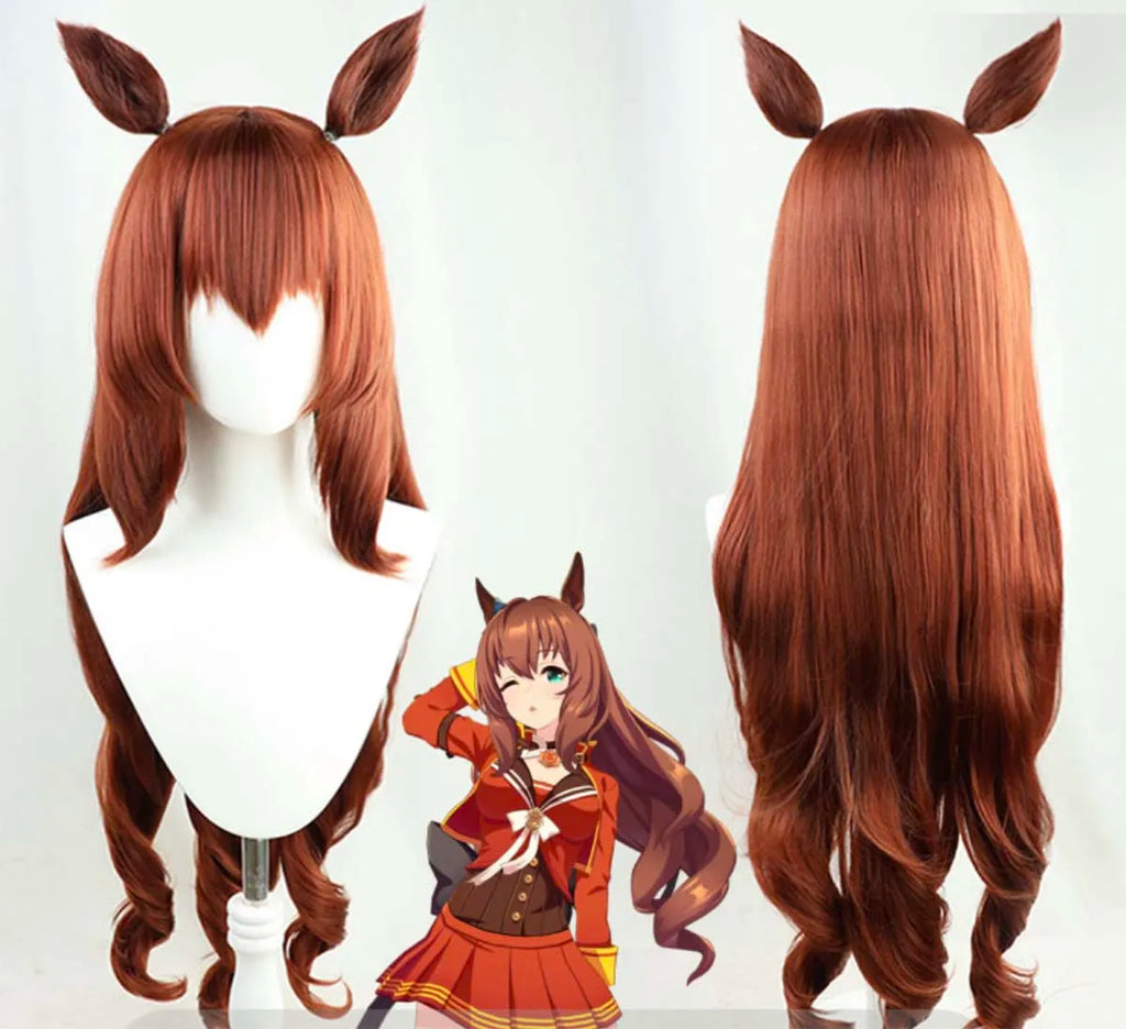 Halloween Party Prop Pretty Derby Maruzensky Cosplay Wig With Ears GAHC-017