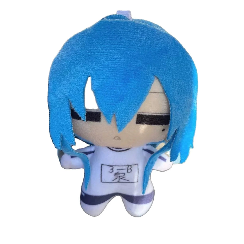 Wholesale Custom 10cm Nunu Plush Doll, Cute Blue Hair Anime Cotton Doll Keychain Backpack Pendant Gift for Fans