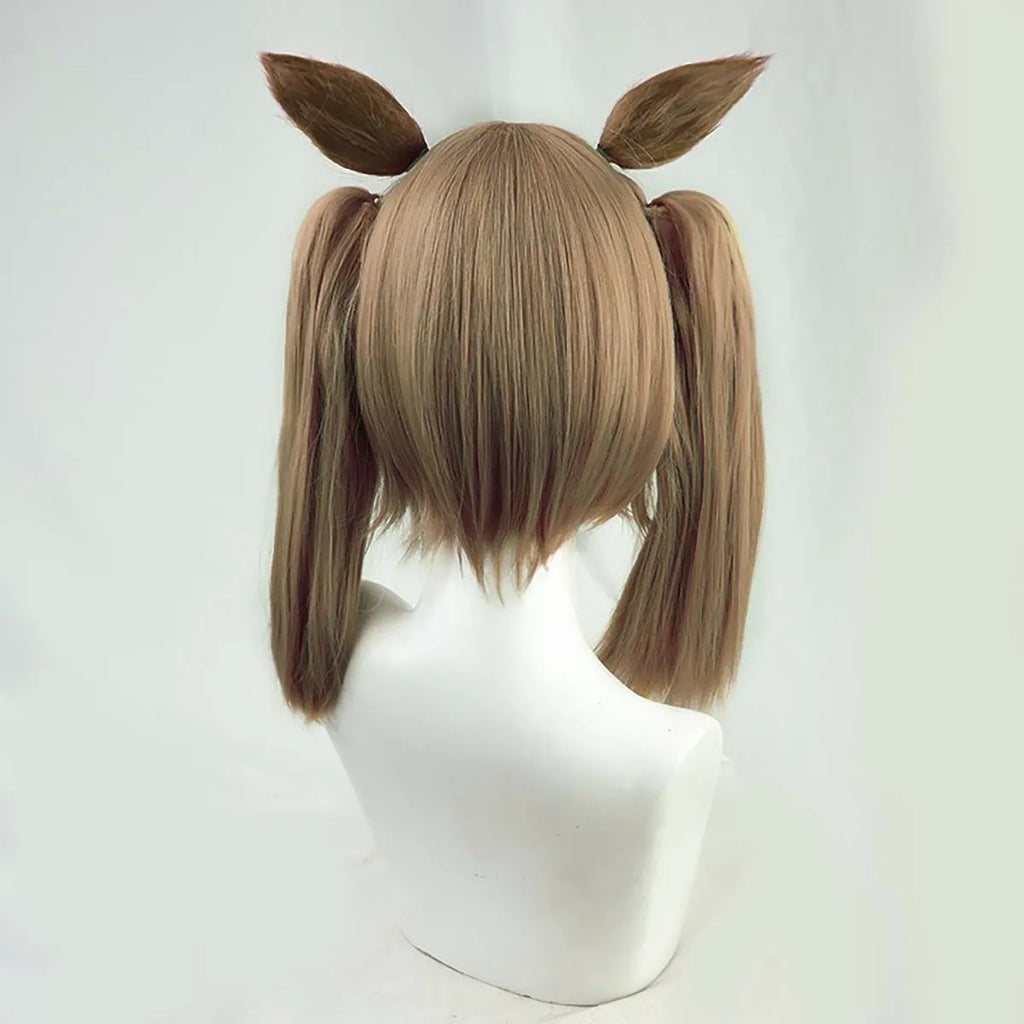 Halloween Party Prop Pretty Derby Smart Falcon Cosplay Wig With Ears GAHC-017