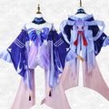 Wholesale Sangonomiya Kokomi Cosplay Costume Genshin Impact Anime Halloween Party Costume Kuwaii Lolita Dress for Girls