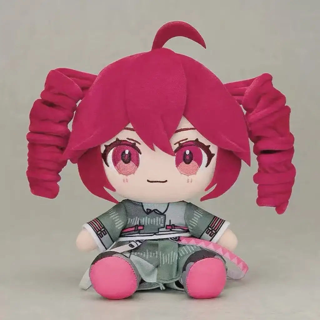Cross-border Explosions Wholesale 20cm Polyester Kasane Teto Anime Accented ACG Plush Fun Accompanying Emotional Doll Kids