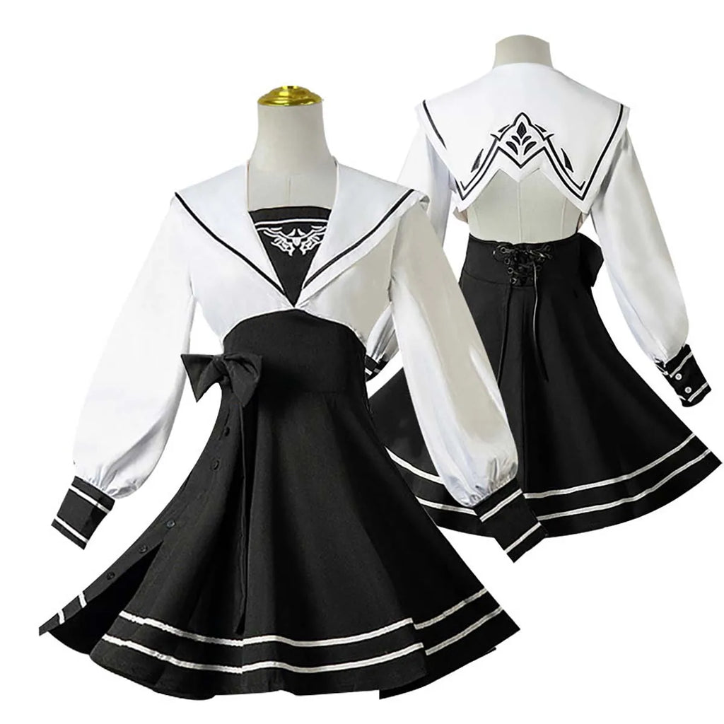 Game Nier Automata Yorha 2B Cosplay Costume School Uniform Suit GAHC-012
