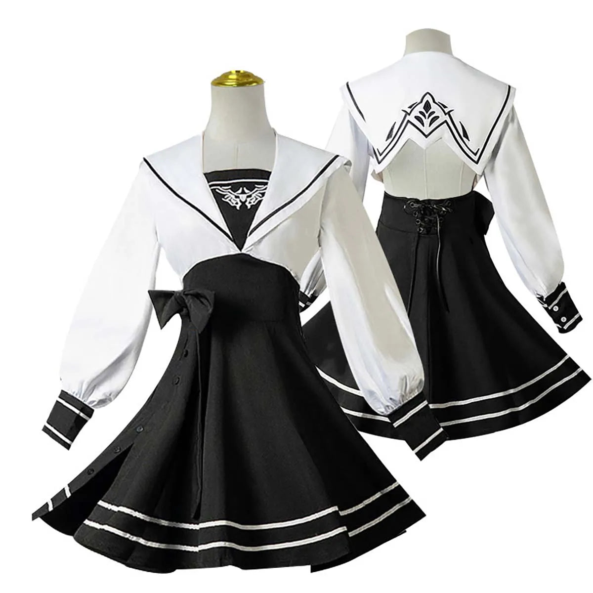 Game Nier Automata Yorha 2B Cosplay Costume School Uniform Suit GAHC-012