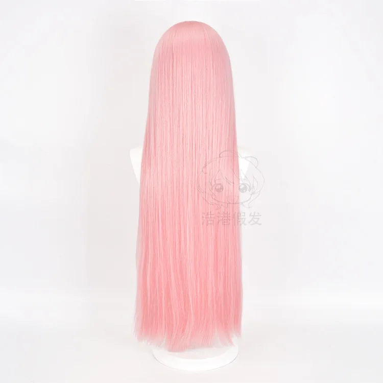 Ainizi Wholesale Long pink Synthetic Wig for Cosplay Japanese Cartoon DARLING in the FRANXX Role of Zero Two for Girls