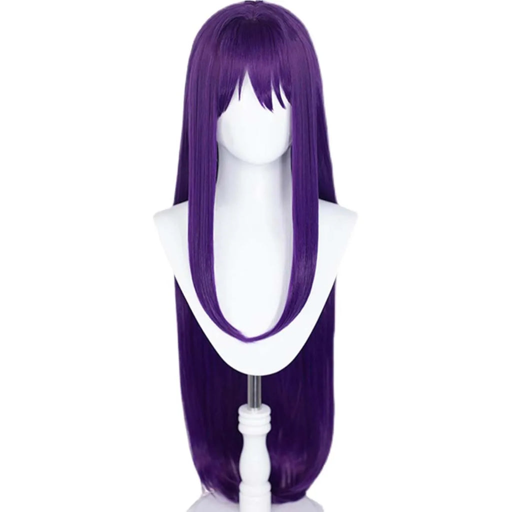 Women Doki Doki Literature Club Yuri Cosplay Long Purple Wig GAHC-010