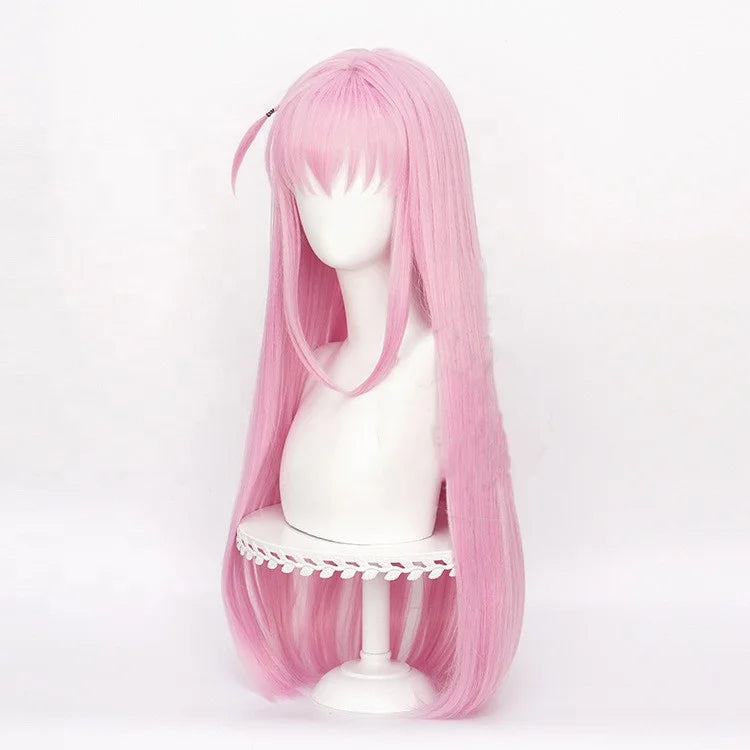 Wholesale 80cm Long Straight Light Pink Bocchi the Rock Anime Goto Hitori Wig Cosplay Synthetic Heat Resistant Hair Wig